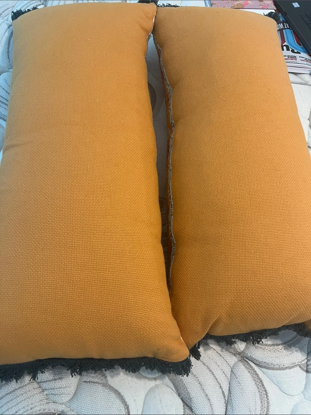 Anthropologie pillows.